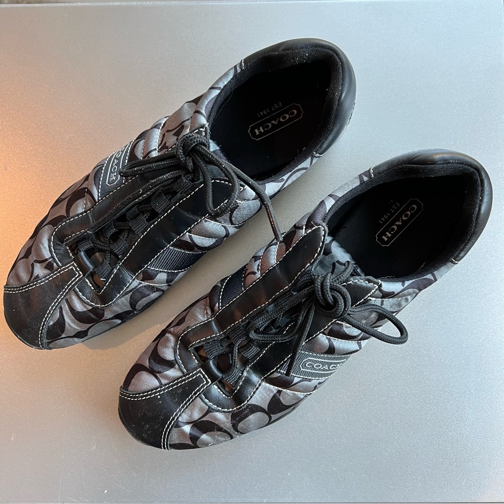 Coach Kirby 12cm Signature Sateen Sneakers 8.5